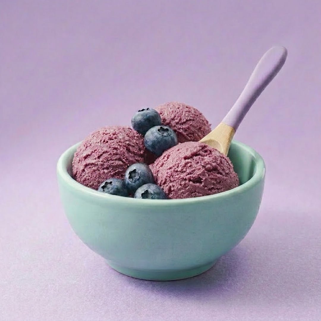 Helado de arándanos - Vegenanito