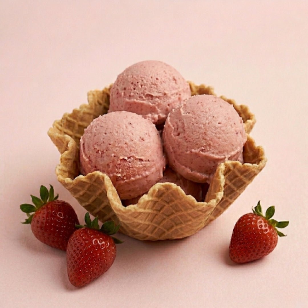 Helado de Fresa - Vegenanito