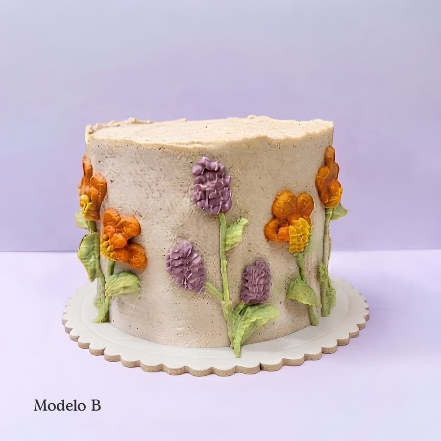 Torta Flores - Vegenanito