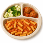 Albondigas de lenteja y trigo + salsa tomate - Vegenanito