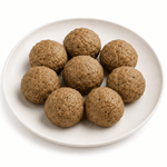 Albondigas de lenteja y trigo + salsa tomate - Vegenanito