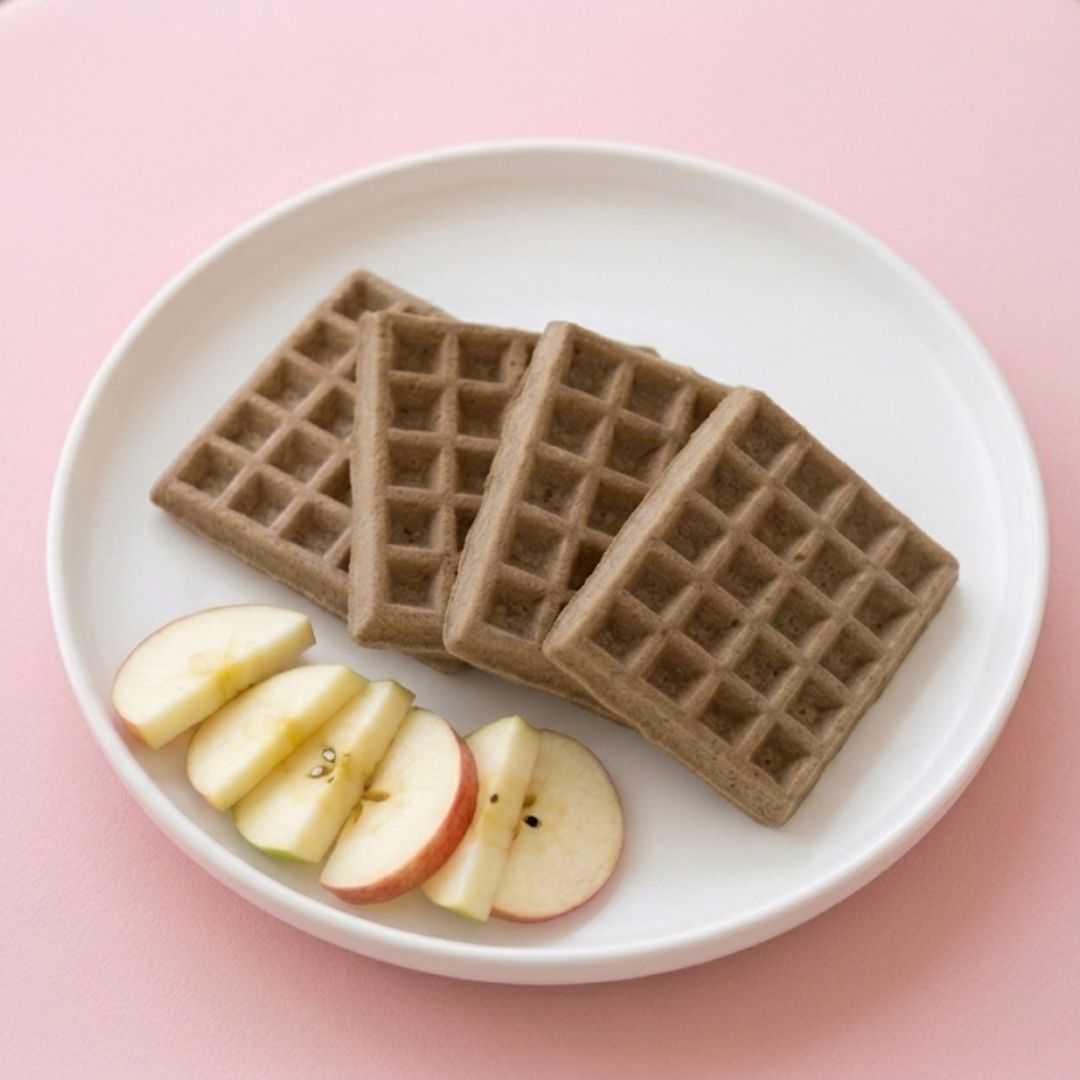 Waffles De Manzana Sin Gluten Congelado (04 Unidades) - Vegenanito
