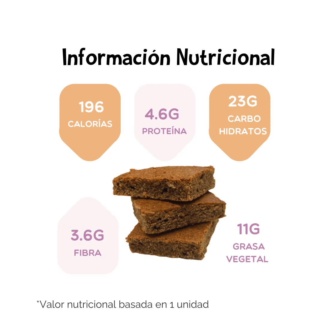 Blondies De Garbanzo Congelado (04 Unidades) - Vegenanito